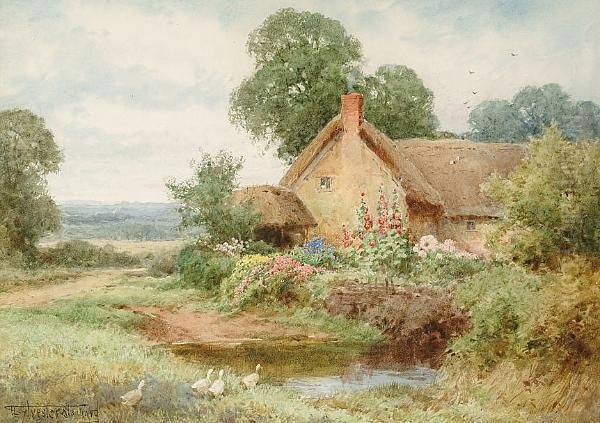 Thurleigh, Bedfordshire Oil Painting by Henry John Sylvester Stannard