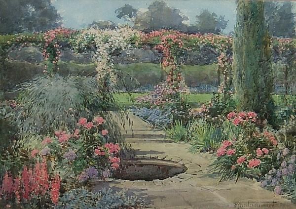 Summer Flowering Pergola by Henry John Sylvester Stannard