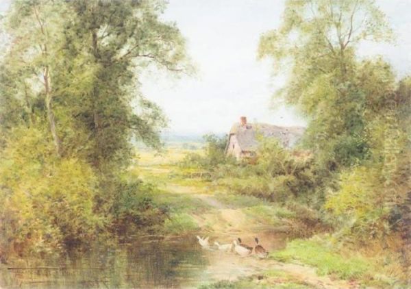 Crossing The Ford by Henry John Sylvester Stannard