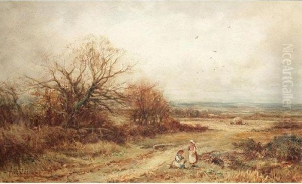 Collecting Flowers Oil Painting by Henry John Sylvester Stannard