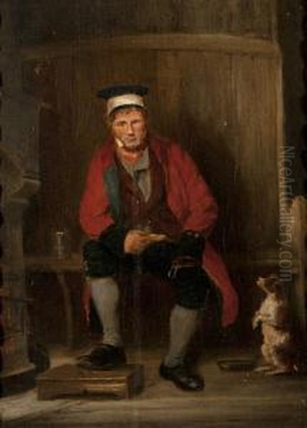 The Pensioner And The Petitioner Oil Painting by James Stark