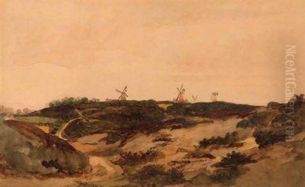 Mousehold Heath Oil Painting by James Stark