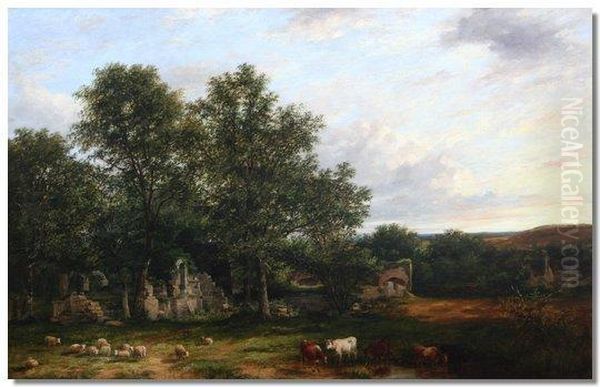 Capel Garmon, Gynn, South Of Llandudno, Near Betws-y-coed Oil Painting by James Stark