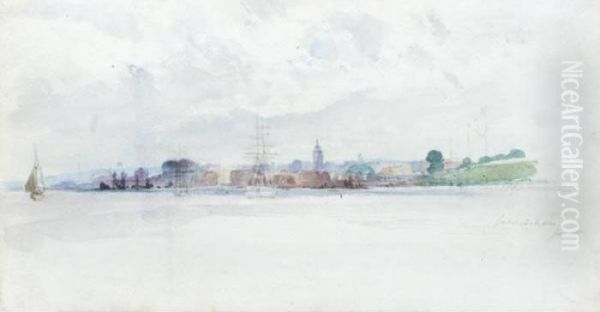 View Of Gravesend Oil Painting by James Stark