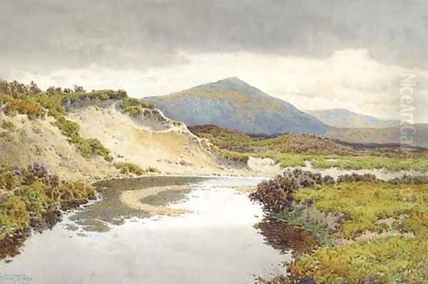 The River Taw, Dartmoor Oil Painting by Arthur Suker