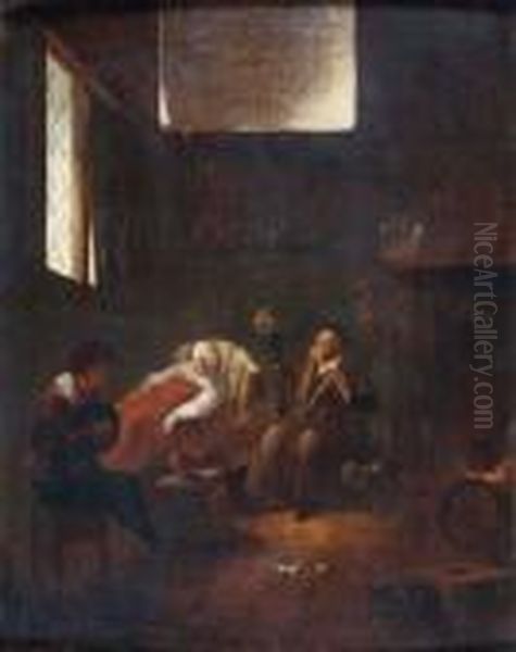 La Visite Du Medecin Oil Painting by Jan Steen