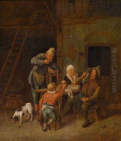 Wirtshausszene Oil Painting by Jan Steen