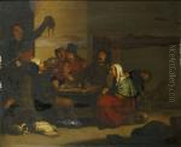 Le Roi Boit Oil Painting by Jan Steen