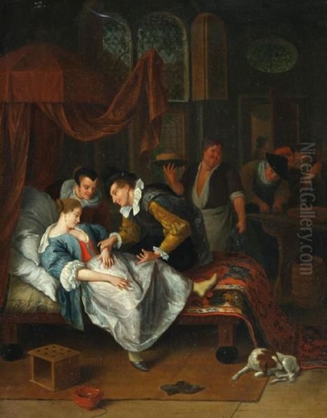 The Doctor'svisit Oil Painting by Jan Steen