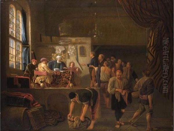 Die Gerichtsszene Oil Painting by Jan Steen