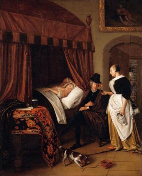 'the Physician's Visit' Oil Painting by Jan Steen