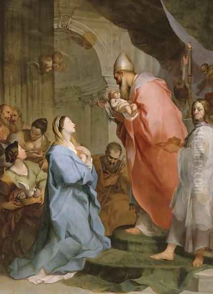 The Presentation in the Temple Oil Painting by Johann Kaspar Sing