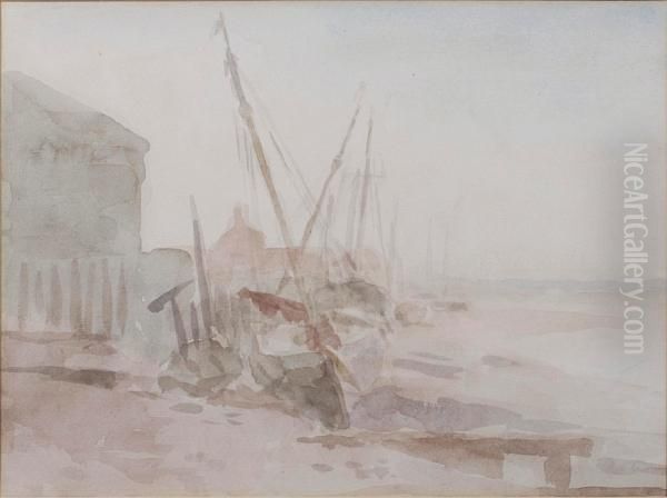 Low Tide, Maldon Oil Painting by Philip Wilson Steer