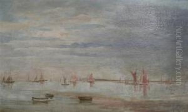 Yachts And Rowing Boats, Harwich Oil Painting by Philip Wilson Steer