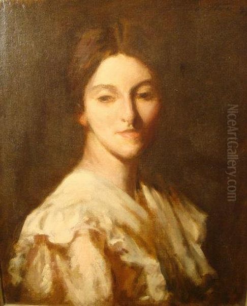 Portrait Of Jane Peagram Oil Painting by Philip Wilson Steer