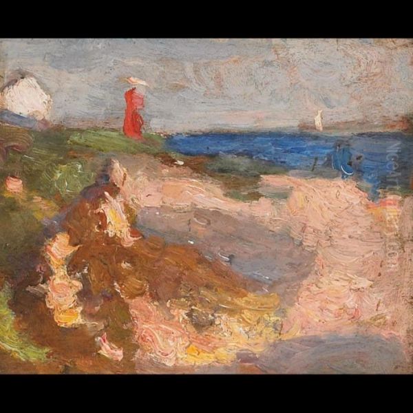 Landscape Sketch Oil Painting by Philip Wilson Steer