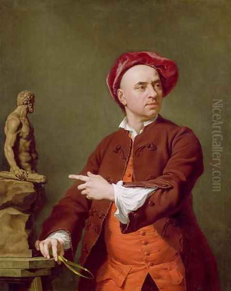 John Michael Rysbrack 1693-1770 1753 Oil Painting by Andrea Soldi