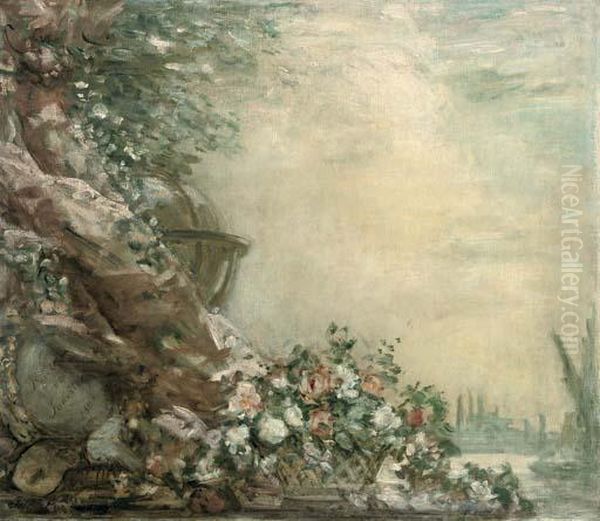 Design For An Overmantel Oil Painting by Philip Wilson Steer