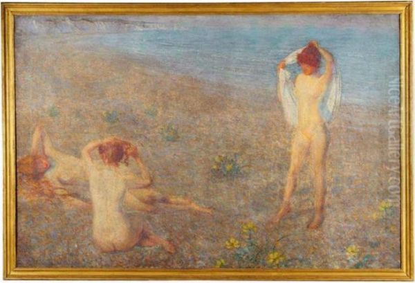 Summer's Evening Oil Painting by Philip Wilson Steer