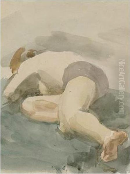 Sleeping Boy Oil Painting by Philip Wilson Steer