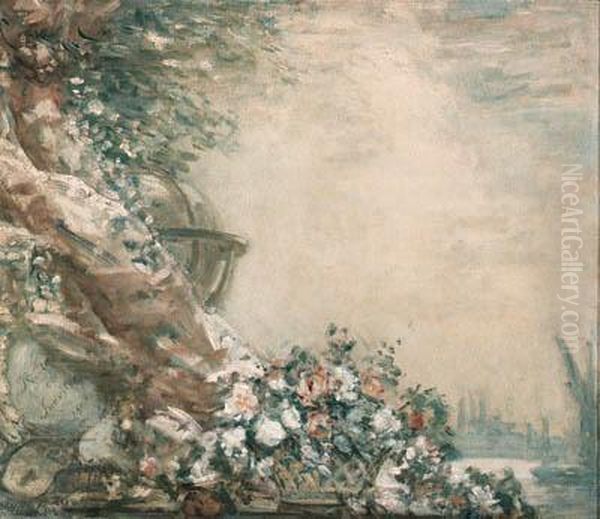 Recte Et Suaviter; A Decoration For An Overmantel Oil Painting by Philip Wilson Steer