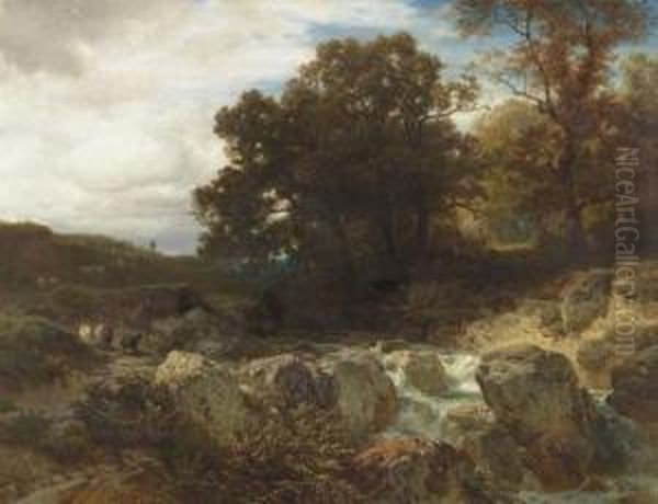 Landscape Oil Painting by Johann Gottfried Steffan