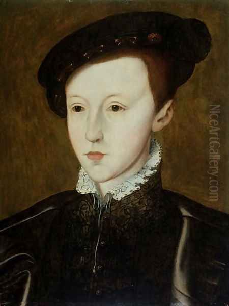 Portrait of Edward VI 1537-53 3 Oil Painting by William Scrots