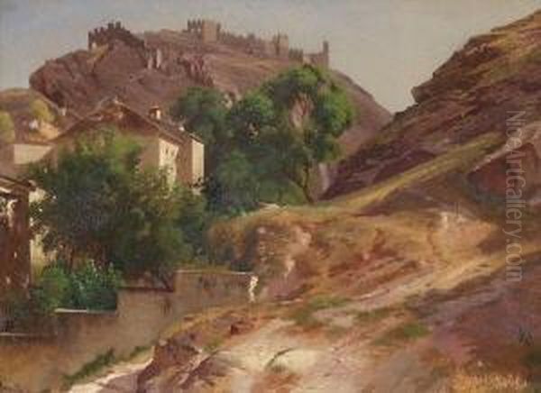 Sion (sitten) Oil Painting by Johann Gottfried Steffan