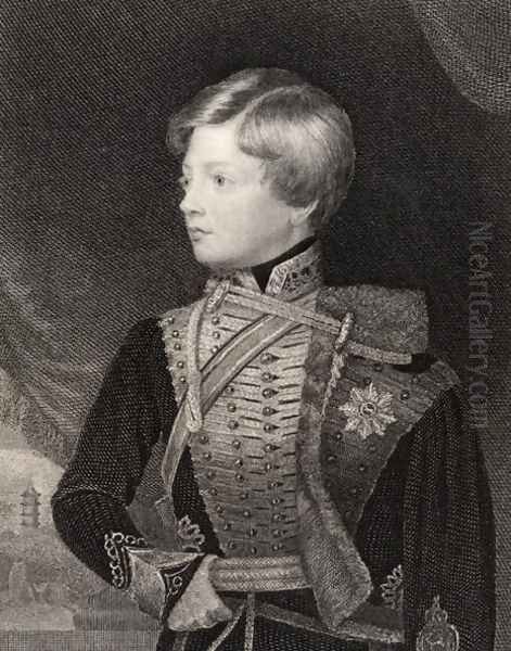 George V, King of Hanover, engraved by T.A. Dean, from National Portrait Gallery, volume III, published c.1835 Oil Painting by Saunders, George Lethbridge