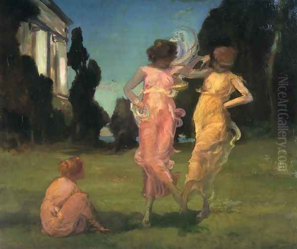 May Dance Oil Painting by Charles Walter Stetson