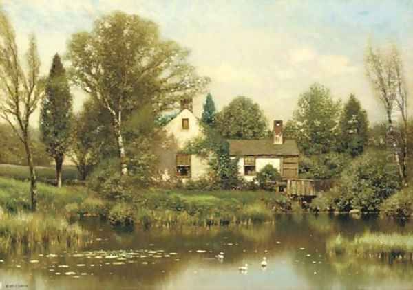 Spring Morning Oil Painting by Henry Pember Smith