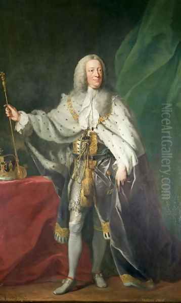 Portrait of King George II, 1758 Oil Painting by John Shackleton