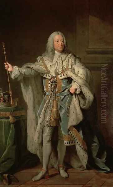 George II 1683-1760, 1755 Oil Painting by John Shackleton