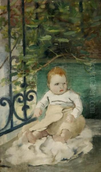 Colette Enfant, La Fille De L'artiste Oil Painting by Theophile Alexandre Steinlen