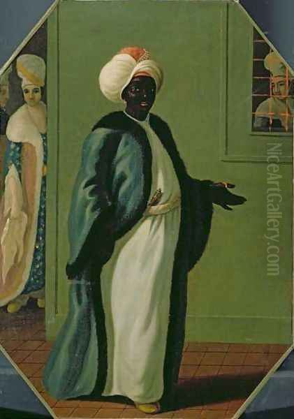 Kisler Aga, Chief of the Black Eunuchs and First Keeper of the Serraglio Oil Painting by Francis Smith