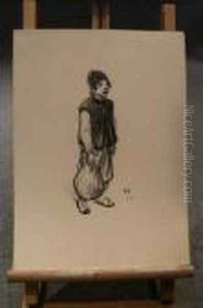  Enfant Au Baluchon  Oil Painting by Theophile Alexandre Steinlen