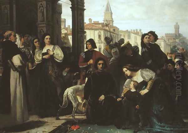 Proud Humility, 1871 Oil Painting by Charles Soubre