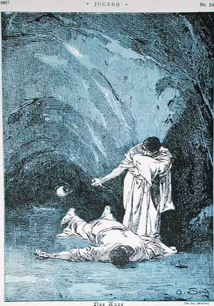 The Eye, from Jugend magazine, 1897 Oil Painting by Otto Seitz