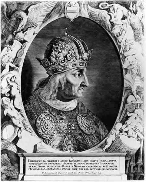 Portrait of Frederick IV 1415-1493, Holy Roman Emperor, engraved by Sompel, Pieter van b.c.1600 Oil Painting by Pieter Claesz. Soutman