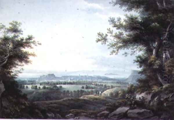 Edinburgh from the South Oil Painting by R. Short