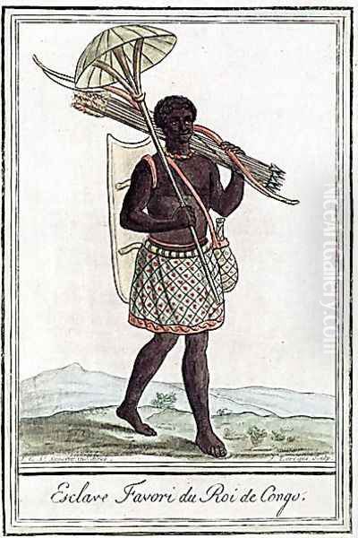 The King of Congos Favourite Slave, engraved by J. Laroque, c.1770 Oil Painting by Sauveur, J.G.