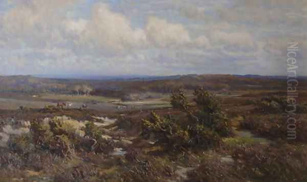 New Forest Oil Painting by Frederik Golden Short