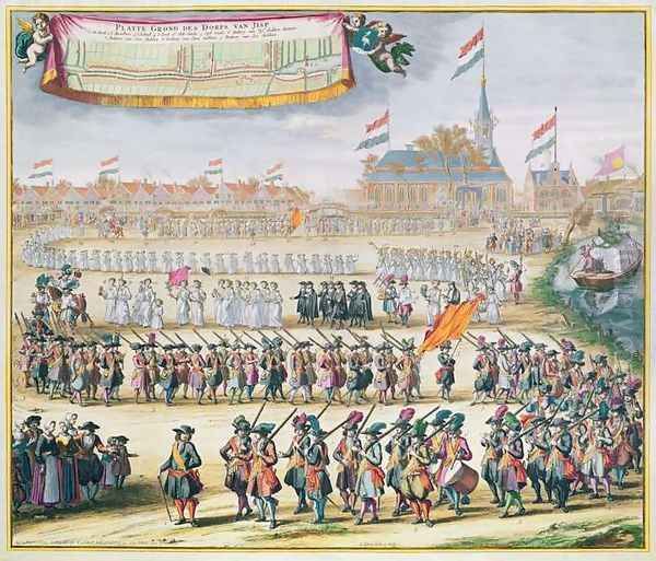 Commemoration of the Peace of Rijswijk, 1697 Oil Painting by Lorenz Scherm