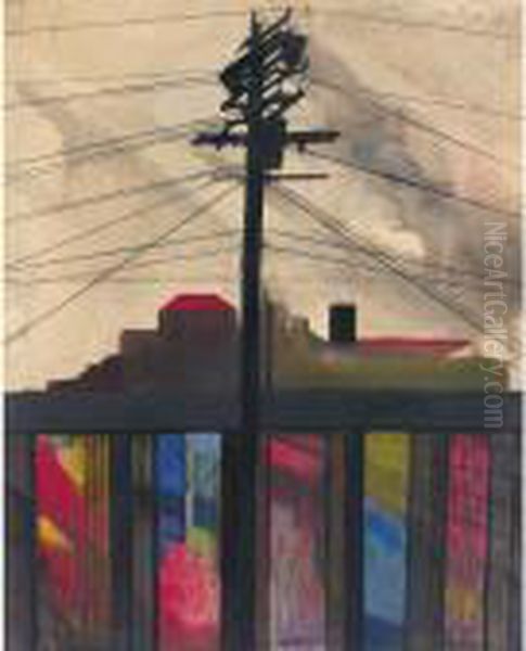 Telegraph Pole by Joseph Stella