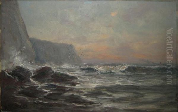 La Cote Anglaise Oil Painting by Romain Steppe