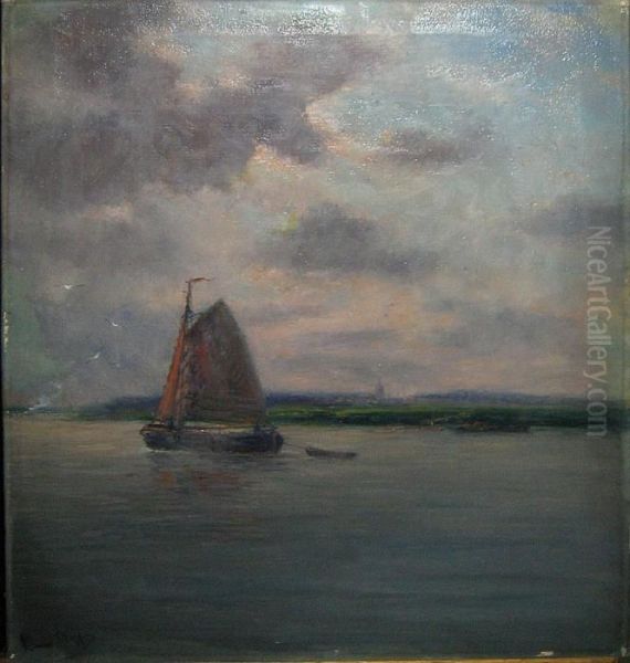 Zeilboot Oil Painting by Romain Steppe