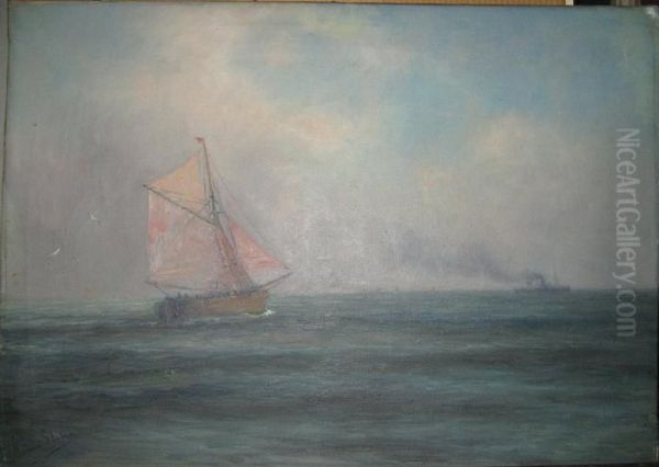 Nabij De Vlaamse Kust Oil Painting by Romain Steppe