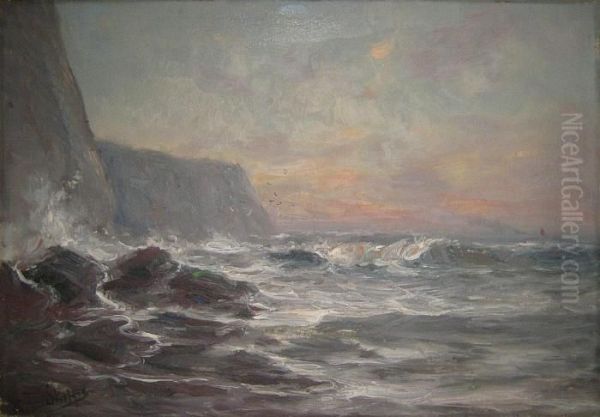 De Engelse Kust Oil Painting by Romain Steppe