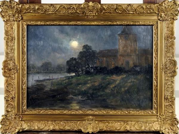 Clair De Lune Oil Painting by Romain Steppe