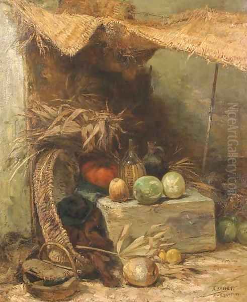 La campagna Oil Painting by Ernst Christian Specht